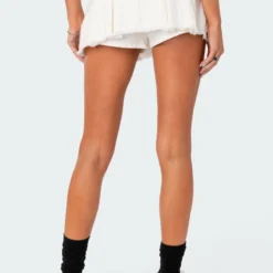 Washed Denim Pleated Micro Skort -Default Template 2 03.2124421