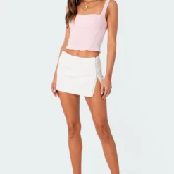 Iliana Hook Slit Mini Skirt