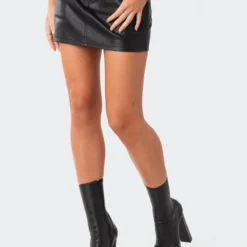 Maya Faux Leather Mini Skirt -Default Template 2 10.111741