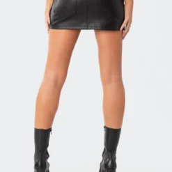 Maya Faux Leather Mini Skirt -Default Template 2 10.111748