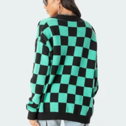 Nolan Check Oversized Cardigan -Default Template 2 10.250899