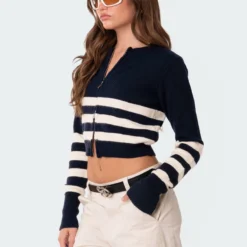 Tori Knitted Double Zip Up Cardigan -Default Template 2 11 113329