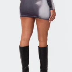 Through U Low Rise Printed Mini Skirt -Default Template 2 11 114837