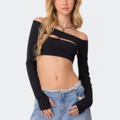 Reign Two Piece Ribbed Crop Top -Default Template 2 11 115036