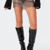 Rhinestone Fishnet Mini Skirt -Default Template 2 11.2910252