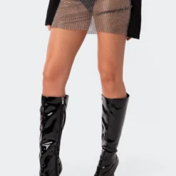Rhinestone Fishnet Mini Skirt -Default Template 2 11.2910291