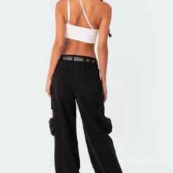 Asymmetrical Ribbed Cut Out Crop Top -Default Template 2 11.297964