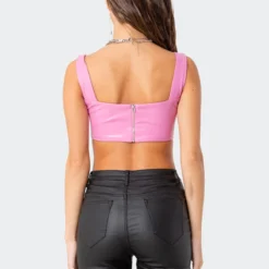 Midnight Faux Leather Crop Top -Default Template 2 12.6.217214
