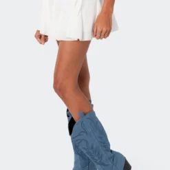 Keoni Gathered Ruffle Low Rise Mini Skirt -Default Template 2 3.2120045