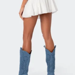 Keoni Gathered Ruffle Low Rise Mini Skirt -Default Template 2 3.2120053