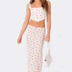 Cherry Low Rise Pointelle Maxi Skirt -Default Template 2 3.280521 25f07147 f0f4 46a3 9c36 c06044199c88