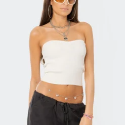 Knitted Sweetheart Strapless Top -Default Template 2 3.302009