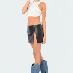 Gwyneth Faux Leather Mini Skirt -Default Template 2 5.3.222667