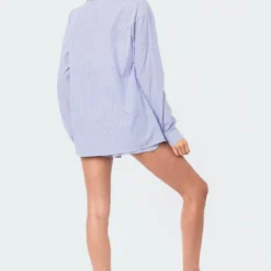 Pinstripe Button-Up Shirt -Default Template 2 6.150598 1