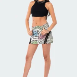 Rainbow Leopard Denim Skirt -Default Template 2 6.1900831