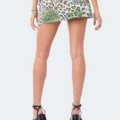 Rainbow Leopard Denim Skirt -Default Template 2 6.1901771