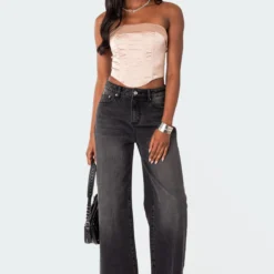 Fold Over Satin Lace Up Corset -Default Template 2 6.67772 ab45be39 d666 4de5 b2bc 12a4a1eb277d