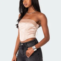 Fold Over Satin Lace Up Corset -Default Template 2 6.67802 b102217a 8cba 4e41 b45c 3723a7f91f96