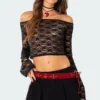 Laura Off Shoulder Sheer Lace Top -Default Template 2 6.6II8725