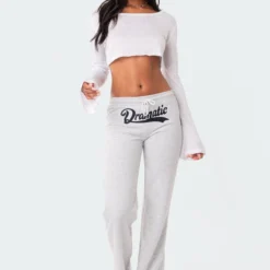 Dramatic Low-Rise Sweatpants