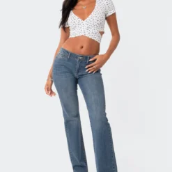 Floral Wrap Crop Top -Default Template 2 7.192631