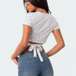 Floral Wrap Crop Top -Default Template 2 7.192672
