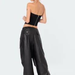 Rebel Faux Leather Cargo Pants -Default Template 2 8.234510