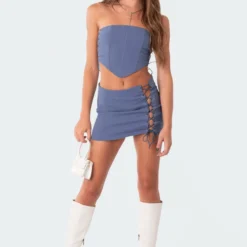 Murphy Lace-Up Skirt