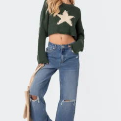 Mega Star Cropped Sweater