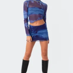 Nina Printed Mesh Top -Default Template 2 9.207067