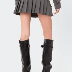 Zizi Pleat & Pouch Wrap Mini Skirt -Default Template 2 EdiktedLookbook1493