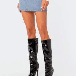 Low Rise Rhinestone Denim Mini Skirt -Default Template 2 EdiktedLookbook1516