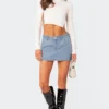 Low Rise Rhinestone Denim Mini Skirt -Default Template 2 EdiktedLookbook1721