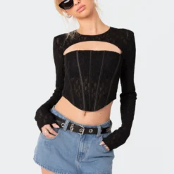 Vienna Cut Out Lace Corset