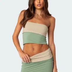 Reversible Fold Over Tube Top