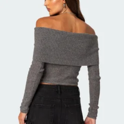 Lili Off Fold Over Knit Top -Default Template 2 Edikted 09 13 202319264
