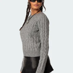 Minka Fitted Cable Knit Sweater -Default Template 2 Edikted 09 13 202320435