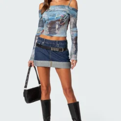 Love Letter Printed Mesh Top -Default Template 2 Edikted 09 13 202320573