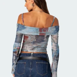 Love Letter Printed Mesh Top -Default Template 2 Edikted 09 13 202320616