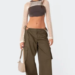 Carlo Low Rise Side Cut Out Cargo Pants