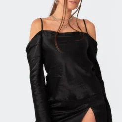 Front Page 9 Adria Satin Open Back Top