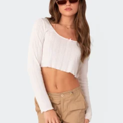 Pointelle Crop Top -Default Template 2 Edikted LookBook Jan4 20237252