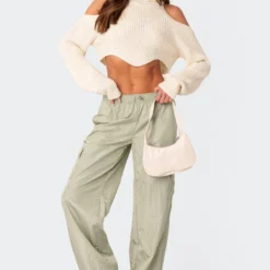 Roy Low Rise Nylon Cargo Pants