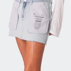 Inside Out Low Rise Denim Mini Skirt -Default Template 2 Edikted LookBook Jan4 20238799