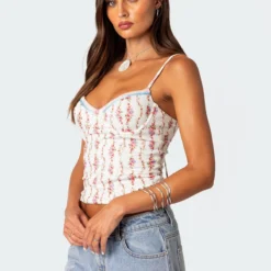 Indira Printed Cupped Lace Up Corset -Default Template 2 Edikted Lookbook 07 10 20230396