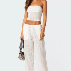 Lemon Lacey Cotton Pants