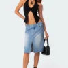 Junia Slitted Denim Midi Skirt -Default Template 2 Edikted Lookbook 07 10 202321081