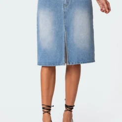 Junia Slitted Denim Midi Skirt -Default Template 2 Edikted Lookbook 07 10 202321154