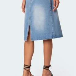 Junia Slitted Denim Midi Skirt -Default Template 2 Edikted Lookbook 07 10 202321158