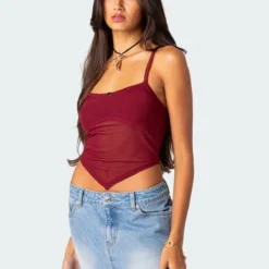 Cressida Sheer Mesh Tank Top -Default Template 2 Edikted Lookbook 08 07 20230610